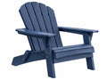 Adirondack-tuinstoel 98 x 79 x 92 cm donkerblauw kunststof inklapbaar