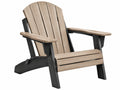 Adirondack tuinstoel 83 x 78 x 98 cm kunststof beige zwart - met armleuningen