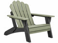 Adirondack tuinstoel 79 x 90 x 98 cm groen/zwart kunststof - loungestoel voor buiten